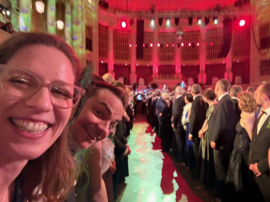 Selfie im Wiener Konzerthaus waehrend der Ballnacht