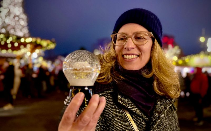 Martha with Snow Globe 1